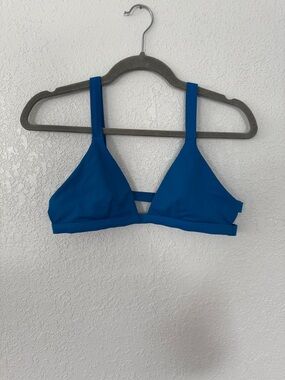 Blue Wireless Triangle Bralette - Unbranded